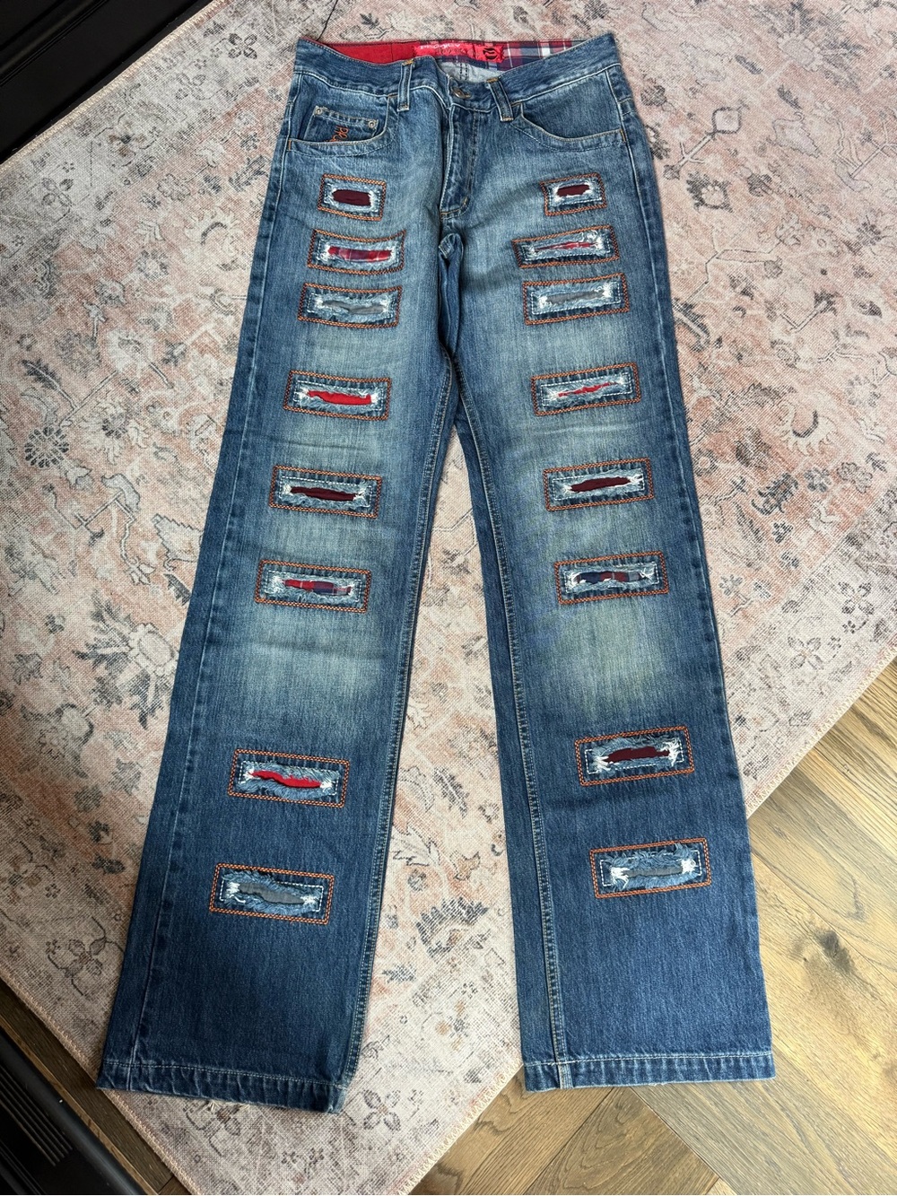 Vintage 90s Prodigy Avantgarde Patchwork Jeans